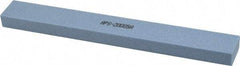 Norton - 80 Grit Aluminum Oxide Rectangular Polishing Stone - Medium Grade, 1" Wide x 8" Long x 1/2" Thick - Eagle Tool & Supply