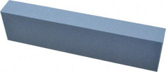 Norton - 80 Grit Aluminum Oxide Rectangular Polishing Stone - Medium Grade, 2" Wide x 8" Long x 1" Thick - Eagle Tool & Supply
