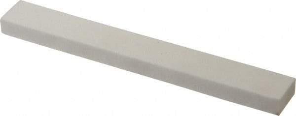 Norton - 100 Grit Aluminum Oxide Rectangular Polishing Stone - Fine Grade, 1" Wide x 8" Long x 1/2" Thick - Eagle Tool & Supply