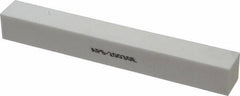 Norton - 100 Grit Aluminum Oxide Square Polishing Stone - Fine Grade, 1" Wide x 8" Long x 1" Thick - Eagle Tool & Supply