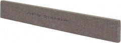 Norton - 120 Grit Aluminum Oxide Rectangular Polishing Stone - Fine Grade, 1" Wide x 8" Long x 1/4" Thick - Eagle Tool & Supply