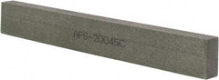Norton - 120 Grit Aluminum Oxide Rectangular Polishing Stone - Fine Grade, 1" Wide x 8" Long x 1/2" Thick - Eagle Tool & Supply
