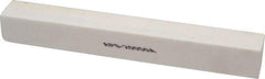 Norton - 120 Grit Aluminum Oxide Square Polishing Stone - Fine Grade, 1" Wide x 8" Long x 1" Thick - Eagle Tool & Supply