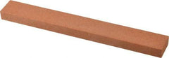 Norton - 150 Grit Aluminum Oxide Rectangular Polishing Stone - Very Fine Grade, 1" Wide x 8" Long x 1/2" Thick - Eagle Tool & Supply