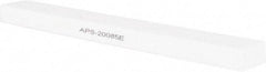 Norton - 180 Grit Aluminum Oxide Rectangular Polishing Stone - Very Fine Grade, 1" Wide x 8" Long x 1/2" Thick - Eagle Tool & Supply