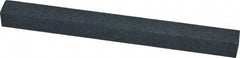 Made in USA - 120 Grit Aluminum Oxide Square Polishing Stone - Fine Grade, 1/2" Wide x 6" Long x 1/2" Thick - Eagle Tool & Supply