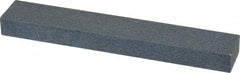 Made in USA - 120 Grit Aluminum Oxide Rectangular Polishing Stone - Fine Grade, 1" Wide x 6" Long x 1/2" Thick - Eagle Tool & Supply