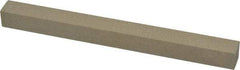 Made in USA - 320 Grit Aluminum Oxide Square Polishing Stone - Extra Fine Grade, 1/2" Wide x 6" Long x 1/2" Thick - Eagle Tool & Supply