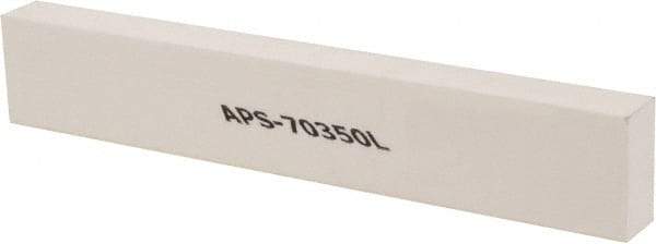 Made in USA - 320 Grit Aluminum Oxide Rectangular Polishing Stone - Extra Fine Grade, 1" Wide x 6" Long x 1/2" Thick - Eagle Tool & Supply