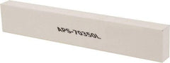 Made in USA - 320 Grit Aluminum Oxide Rectangular Polishing Stone - Extra Fine Grade, 1" Wide x 6" Long x 1/2" Thick - Eagle Tool & Supply