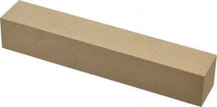 Made in USA - 400 Grit Aluminum Oxide Square Polishing Stone - Super Fine Grade, 1" Wide x 6" Long x 1" Thick - Eagle Tool & Supply