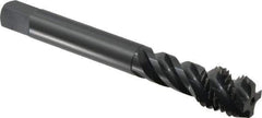 OSG - M18x2.50 Metric Coarse 4 Flute 6H Modified Bottoming Spiral Flute Tap - Vanadium High Speed Steel, Oxide Finish, 125mm OAL, Right Hand Flute, Right Hand Thread, Series 229 - Eagle Tool & Supply