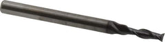 OSG - 3/32", 5/16" LOC, 1/8" Shank Diam, 1-1/2" OAL, 2 Flute, Solid Carbide Square End Mill - Single End, TiAlN Finish, Spiral Flute, 35° Helix, Centercutting, Right Hand Cut, Right Hand Flute, Series HP421 - Eagle Tool & Supply