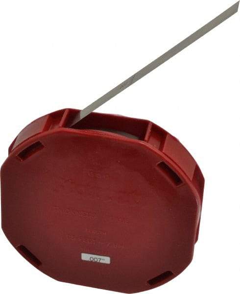 Starrett - 0.007 Inch Thick x 7.62 m Long x 1/2 Inch Wide, Feeler Stock Roll - Tempered Steel - Eagle Tool & Supply