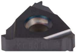 Kennametal - 16ER External Right Hand 18 UNJ Laydown Threading Insert - Grade KC5010, TiAlN Coated Carbide, 9.53mm Inscribed Circle - Eagle Tool & Supply