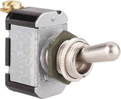 Eaton Cutler-Hammer - SPST Heavy Duty Off-On Toggle Switch - Screw Terminal, Bat Handle Actuator, 1/2 hp at 50 VAC hp, 125/250 VAC & 28 VDC - Eagle Tool & Supply