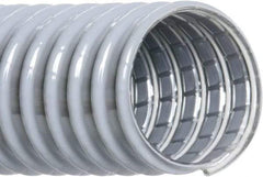 Hi-Tech Duravent - 1-1/4" ID, 27 Hg Vac Rating, 45 psi, PVC Vacuum & Duct Hose - 50' Long, Gray, 7/8" Bend Radius, -20 to 150°F - Eagle Tool & Supply