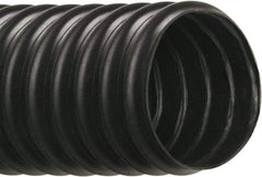 Hi-Tech Duravent - 3" ID, 28 Hg Vac Rating, 7 psi, Thermoplastic Vacuum & Duct Hose - 25' Long, Black, 2-3/4" Bend Radius, -40 to 250°F - Eagle Tool & Supply