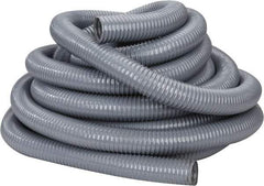 Hi-Tech Duravent - 2" ID, 25 Hg Vac Rating, 27 psi, PVC Vacuum & Duct Hose - 50' Long, Gray, 1-5/8" Bend Radius, -20 to 150°F - Eagle Tool & Supply