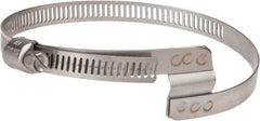 Hi-Tech Duravent - Stainless Steel Hose Clamp - 5/16" Wide x 0.02" Thick, 2" Hose, 1-1/4 to 2-5/8" Diam - Eagle Tool & Supply