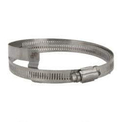 Hi-Tech Duravent - Stainless Steel Hose Clamp - 1/2" Wide x 0.02" Thick, 4-1/4" Hose, 2-3/4 to 4-5/8" Diam - Eagle Tool & Supply