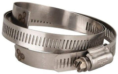 Hi-Tech Duravent - Stainless Steel Hose Clamp - 1/2" Wide x 0.02" Thick, 5-1/4" Hose, 3-1/4 to 5-5/8" Diam - Eagle Tool & Supply