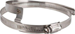 Hi-Tech Duravent - Stainless Steel Hose Clamp - 1/2" Wide x 0.02" Thick, 6-1/4" Hose, 5-1/4 to 6-5/8" Diam - Eagle Tool & Supply