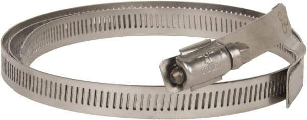 Hi-Tech Duravent - Stainless Steel Hose Clamp - 1/2" Wide x 0.02" Thick, 10" Hose, 9-1/4 to 10-5/8" Diam - Eagle Tool & Supply