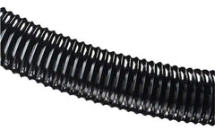 Hi-Tech Duravent - 6" ID, 23.5 Hg Vac Rating, 14 psi, Polyurethane Vacuum & Duct Hose - 25' Long, Black, 6-1/4" Bend Radius, -65 to 200°F - Eagle Tool & Supply
