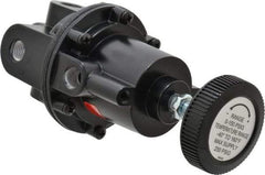 Parker - 1/4 NPT Port, 80 CFM, Aluminum Diaphragm Operated Regulator - 2 to 150 psi Range, 250 Max psi Supply Pressure, 1/4" Gauge Port Thread, 2.06" Wide x 4.35" High - Eagle Tool & Supply