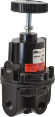 Parker - 1/4 NPT Port, 80 CFM, Aluminum Diaphragm Operated Regulator - 0 to 2 psi Range, 250 Max psi Supply Pressure, 1/4" Gauge Port Thread, 2.06" Wide x 4.35" High - Eagle Tool & Supply