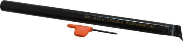 Kennametal - 30.48mm Min Bore Diam, 304.8mm OAL, 1" Shank Diam, A-SCLP Indexable Boring Bar - CP.. Insert, Screw Holding Method - Eagle Tool & Supply