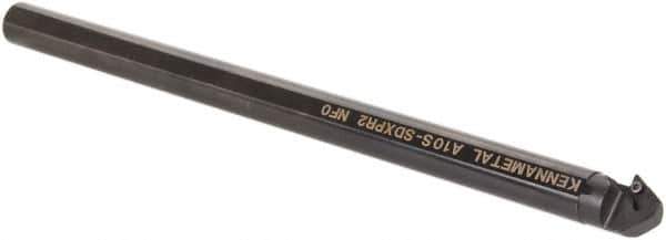 Kennametal - 21.59mm Min Bore Diam, 10" OAL, 5/8" Shank Diam, A-SDXP Indexable Boring Bar - DP.. Insert, Screw Holding Method - Eagle Tool & Supply
