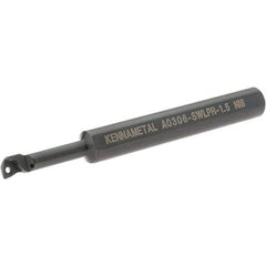Kennametal - 6.6mm Min Bore Diam, 88.9mm OAL, 3/8" Shank Diam, A-SWLP Indexable Boring Bar - 1" Max Bore Depth, WP.. Insert, Screw Holding Method - Eagle Tool & Supply