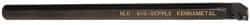 Kennametal - 19.56mm Min Bore Diam, 254mm OAL, 5/8" Shank Diam, A-SCFP Indexable Boring Bar - CP.. Insert, Screw Holding Method - Eagle Tool & Supply
