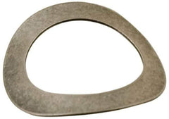 Made in USA - #2 Screw, 0.091" ID x 0.135" OD, Grade 300 Stainless Steel Single Wave Washer - 0.004" Thick, 0.03" Overall Height, 0.004" Deflection, 0.52 Lb at Deflection - Eagle Tool & Supply
