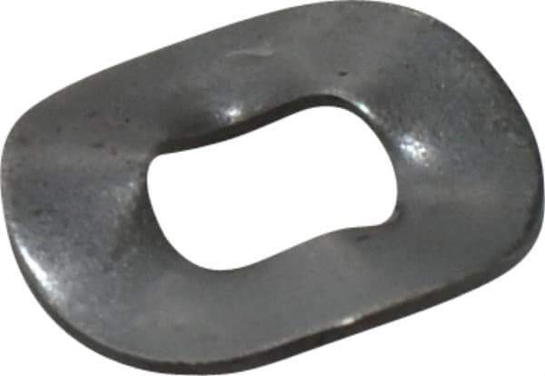 Made in USA - #6-#8 Screw, 0.167" ID x 0.375" OD, Grade 1074-1095 Spring Steel Triple Wave Washer - 0.016" Thick, 0.04" Overall Height, 0.003" Deflection - Eagle Tool & Supply