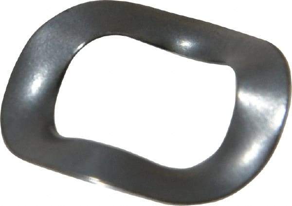 Made in USA - 3/8" Screw, 0.406" ID x 0.65" OD, Grade 1074-1095 Spring Steel Triple Wave Washer - 0.01" Thick, 0.085" Overall Height, 0.019" Deflection, 18.18 Lb at Deflection - Eagle Tool & Supply
