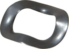 Made in USA - 3/8" Screw, 0.406" ID x 0.65" OD, Grade 1074-1095 Spring Steel Triple Wave Washer - 0.01" Thick, 0.085" Overall Height, 0.019" Deflection, 18.18 Lb at Deflection - Eagle Tool & Supply