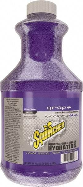 Sqwincher - 64 oz Bottle Grape Activity Drink - Liquid Concentrate, Yields 5 Gal - Eagle Tool & Supply