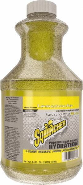 Sqwincher - 64 oz Bottle Lemonade Activity Drink - Liquid Concentrate, Yields 5 Gal - Eagle Tool & Supply