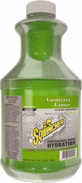 Sqwincher - 64 oz Bottle Lemon-Lime Activity Drink - Liquid Concentrate, Yields 5 Gal - Eagle Tool & Supply