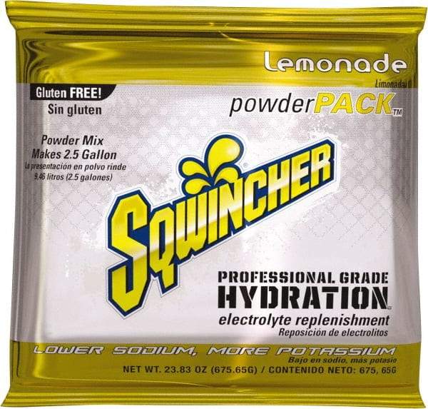 Sqwincher - 23.83 oz Pack Lemonade Activity Drink - Powdered, Yields 2.5 Gal - Eagle Tool & Supply