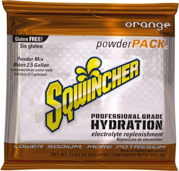 Sqwincher - 23.83 oz Pack Orange Activity Drink - Powdered, Yields 2.5 Gal - Eagle Tool & Supply