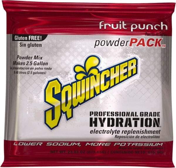 Sqwincher - 23.83 oz Pack Fruit Punch Activity Drink - Powdered, Yields 2.5 Gal - Eagle Tool & Supply