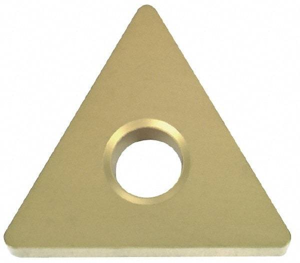 Sumitomo - NU-TNMA432 Grade BN250 PCBN Turning Insert - Uncoated, 60° Triangle, 1/2" Inscr Circle, 3/16" Thick, 1/32" Corner Radius - Eagle Tool & Supply
