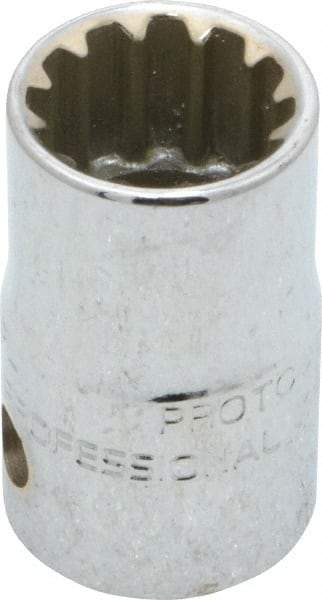 Proto - 3/8" Drive, 9/16" Socket, Spline Socket - 12 Points, 1-1/16" OAL - Eagle Tool & Supply