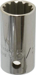 Proto - 1/2" Drive, 5/8" Socket, Spline Socket - 12 Points, 1-9/16" OAL - Eagle Tool & Supply