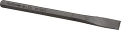 Blackhawk by Proto - 5-1/4" OAL x 3/8" Blade Width Cold Chisel - 3/8" Tip, 5/16" Stock, Alloy Steel Handle - Eagle Tool & Supply