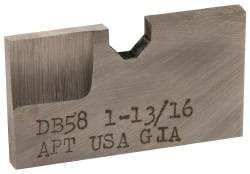 APT - 1-13/16 Inch Diameter, 3/16 Inch Thick, High Speed Steel Auxiliary Pilot Blade - Series D, DX15 Auxiliary Pilot Required - Eagle Tool & Supply